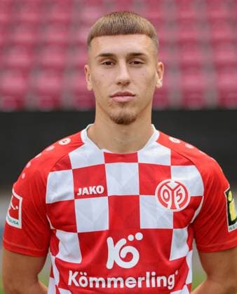 Football Official Portrait 1 FSVMainz 05, 1 FSV Mainz 05, Bundesliga season 2023 2024, Brajan Gruda,