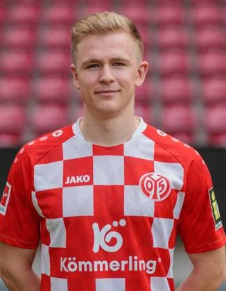 Football Official Portrait 1 FSVMainz 05, 1 FSV Mainz 05, Bundesliga Season 2023 2024, Jonathan Burkardt,
