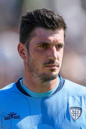 Cagliari Calcio v Como 1907 - Friendly Simone Scuffet of Cagliari Calcio looks on prior to the pre-season friendly football match between Cagliari Calcio and Como 1907. Chatillon Italy Copyright: xNicolòxCampox