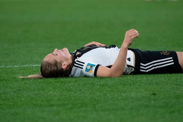 Sydney Lohmann Germany, 08 upset and down, AUS, South Korea vs Germany, FIFA Womens World Cup Australia 2023, Matchday 3, Group H, 03 08 2023 AUS, South Korea vs Germany, FIFA Womens World Cup Australia 2023, Matchday 3, Group H, 03 08 2023 Brisbane Copyright: xEibner-Pressefoto Memmlerx EP_MMR
