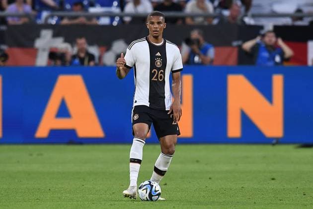 Soccer international match Germany Colombia on 20 06 2023 at the Arena auf Schalke in Gelsenkirchen Malick Thiaw Germany DFB regulations prohibit any use of photographs as image sequences and or quasi video xRx