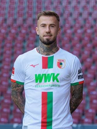 Niklas Dorsch FC Augsburg 1 BL, portrait date 2023 2024