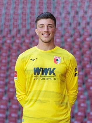 Marcel Lubik FC Augsburg 1 BL, portrait date 2023 2024