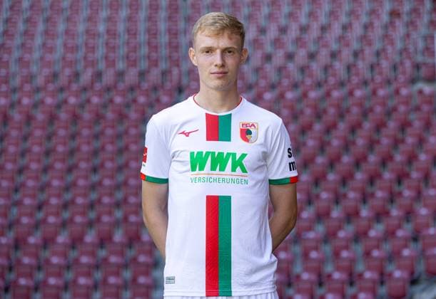 Tim Breithaupt FC Augsburg 1 BL, portrait date 2023 2024