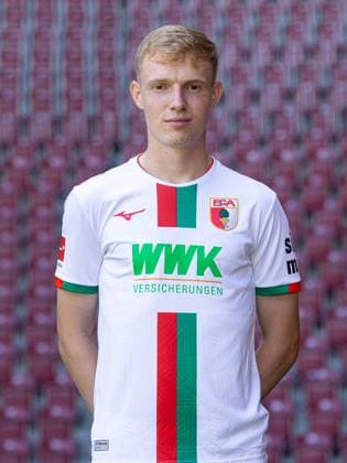 Tim Breithaupt FC Augsburg 1 BL, portrait date 2023 2024
