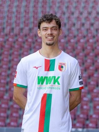 Aaron Zehnter FC Augsburg 1 BL, portrait date 2023 2024