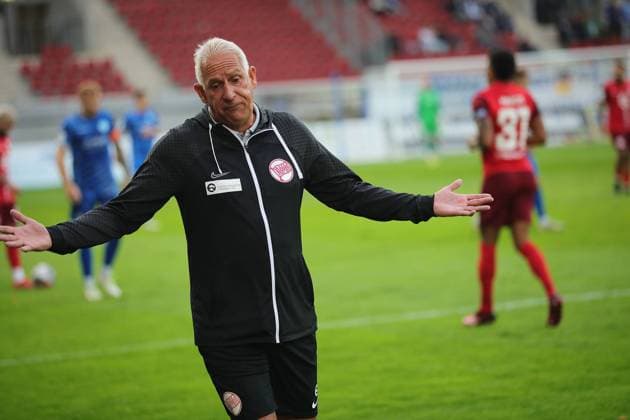 04 08 2023 Offenbach am Main, Sparda Bank Hessen Stadion Stadion Bieberer Berg Regionalliga Südwest Saison 2023 2024 Kickers Offenbach OFC vs SV Stuttgarter Kickers Coach OFC Christian Neidhart