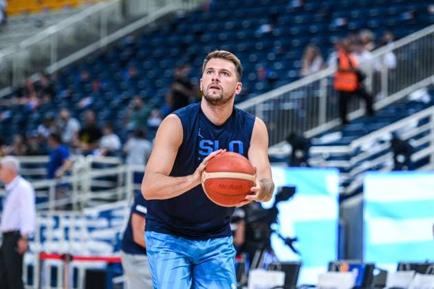 Basketball Test Match - Greece vs Slovenia 77 LUKA DONCIC of Slovenia during the International Friendly, Länderspiel, Nationalmannschaft match between Greece and Slovenia at OAKA Stadium on August 4, 2023, in Athens, Greece. Athens Greece  Copyright: xIPAxSport ABACAx BRIPASport20230805_011 IPAxSport ABACAx BRIPASport20230805_011