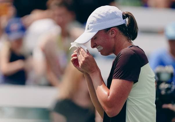 August 4, 2023, Montreal, Quebec, Canada: National Bank Open at IGA Stadium ,Montreal,Quebec,Canada on August-04-2023.Iga swiatek from poland during training at the WTA, Tennis Damen 1000 series national bank open tournament. Montreal Canada - ZUMAl128 20230804_zap_l128_004 Copyright: xPatricexLapointex
