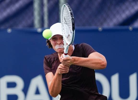 August 4, 2023, Montreal, Quebec, Canada: National Bank Open at IGA Stadium ,Montreal,Quebec,Canada on August-04-2023.Iga swiatek from poland during training at the WTA, Tennis Damen 1000 series national bank open tournament. Montreal Canada - ZUMAl128 20230804_zap_l128_007 Copyright: xPatricexLapointex