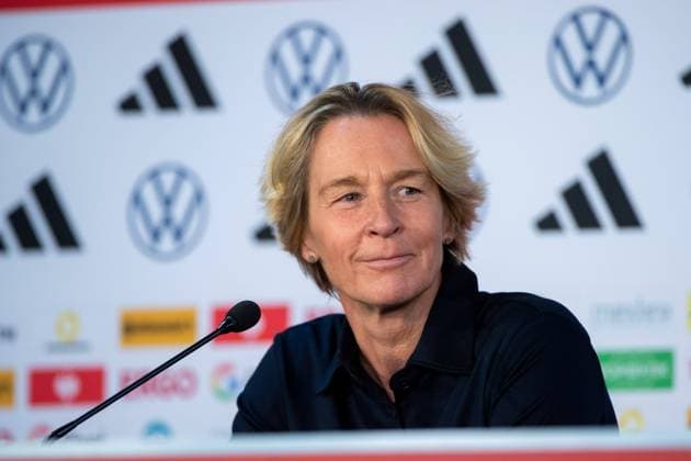 Martina Voss Tecklenburg Germany, national coach , AUS, press conference DFB Womens National Team Germany, FIFA Womens World Cup Australia 2023, 05 08 2023 AUS, press conference DFB Womens National Team Germany, FIFA Womens World Cup Australia 2023, 05 08 2023 Wyong Copyright: xEibner-Pressefoto Memmlerx EP_MMR
