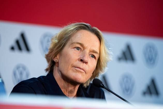 Martina Voss Tecklenburg Germany, national coach , AUS, press conference DFB Womens National Team Germany, FIFA Womens World Cup Australia 2023, 05 08 2023 AUS, press conference DFB Womens National Team Germany, FIFA Womens World Cup Australia 2023, 05 08 2023 Wyong Copyright: xEibner-Pressefoto Memmlerx EP_MMR