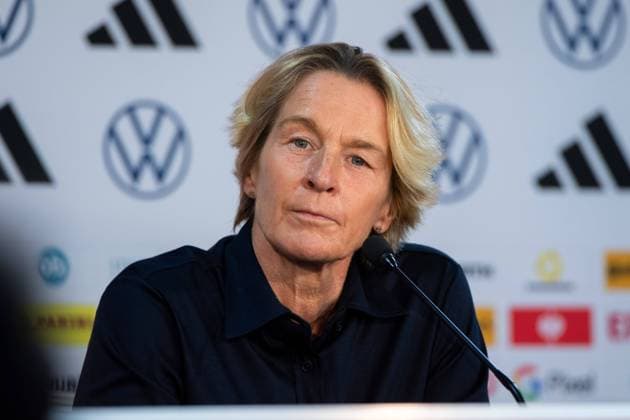 Martina Voss Tecklenburg Germany, national coach , AUS, press conference DFB Womens National Team Germany, FIFA Womens World Cup Australia 2023, 05 08 2023 AUS, press conference DFB Womens National Team Germany, FIFA Womens World Cup Australia 2023, 05 08 2023 Wyong Copyright: xEibner-Pressefoto Memmlerx EP_MMR