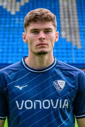 Moritz Broschinski VfL Bochum 1 BL, portrait date 2023 2024 Bochum Vonovia Ruhrstadion North Rhine Westphalia Germany Team2
