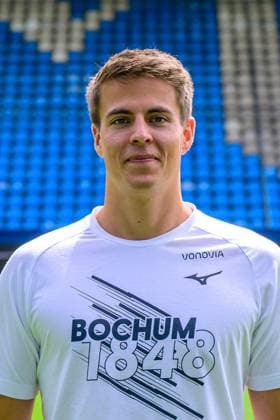 Robin Mehring Videoanalyst VfL Bochum VfL Bochum 1 BL, Porträttermin 2023 2024 Bochum Vonovia Ruhrstadion North Rhine Westphalia Germany Team2