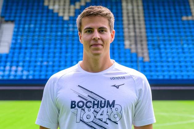 Robin Mehring Videoanalyst VfL Bochum VfL Bochum 1 BL, Porträttermin 2023 2024 Bochum Vonovia Ruhrstadion North Rhine Westphalia Germany Team2