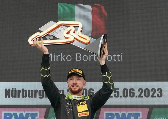 Bilder des Jahres 2023, Sport 08 August Sport Themen der Woche KW31 05.08.2023, Nürburgring, Nürburg, DTM 2023, Nürburgring, 04.08. - 06.08.2023 , im Bild Sieger des Rennens ams Samstag, Mirko Bortolotti, SSR Performance Nürburg Nürburgring Rheinland-Pfalz Deutschland *** 05 08 2023, Nürburgring, Nürburg, DTM 2023, Nürburgring, 04 08 06 08 2023 , in the picture winner of the race on Saturday, Mirko Bortolotti, SSR Performance Nürburg Nürburgring Rhineland Palatinate Germany.  eu-images-506