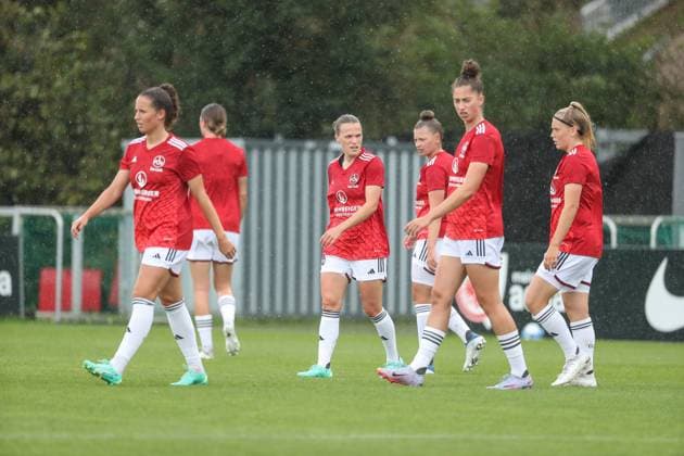 the players from 1 FC Nuernberg, GER, Eintracht Frankfurt vs 1 FC Nuernberg, 1 Frauen Bundesliga, Testspiel, Spielzeit 2023 24, 06 08 2023, GER, Eintracht Frankfurt vs 1 FC Nuernberg, 1 Frauen Bundesliga, Testspiel, Spielzeit 2023 24, Frankfurt Copyright: xEibner-Pressefoto UlrichxScherbaumx EP_USM