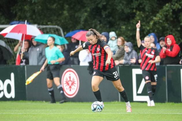 Tanja Pawollek Eintracht Frankfurt, 31 , GER, Eintracht Frankfurt vs 1 FC Nuernberg, 1 Women Bundesliga, Test Match, Season 2023 24, 06 08 2023, GER, Eintracht Frankfurt vs 1 FC Nuernberg, 1 Women Bundesliga, Test Match, Season 2023 24, Frankfurt Copyright: xEibner-Pressefoto UlrichxScherbaumx EP_USM