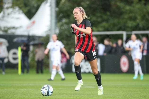 Janina Hechler Eintracht Frankfurt, 16 , GER, Eintracht Frankfurt vs 1 FC Nuernberg, 1 Women Bundesliga, Test Match, Season 2023 24, 06 08 2023, GER, Eintracht Frankfurt vs 1 FC Nuernberg, 1 Women Bundesliga, Test Match, Season 2023 24, Frankfurt Copyright: xEibner-Pressefoto UlrichxScherbaumx EP_USM