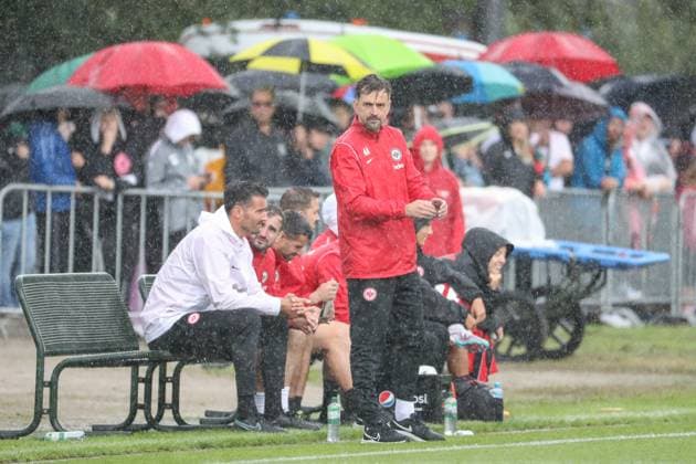 Niko Arnautis coach Eintracht Frankfurt women , GER, Eintracht Frankfurt vs 1 FC Nuernberg, 1 women Bundesliga, test match, season 2023 24, 06 08 2023, GER, Eintracht Frankfurt vs 1 FC Nuernberg, 1 women Bundesliga, test match, season 2023 24, Frankfurt Copyright: xEibner-Pressefoto UlrichxScherbaumx EP_USM
