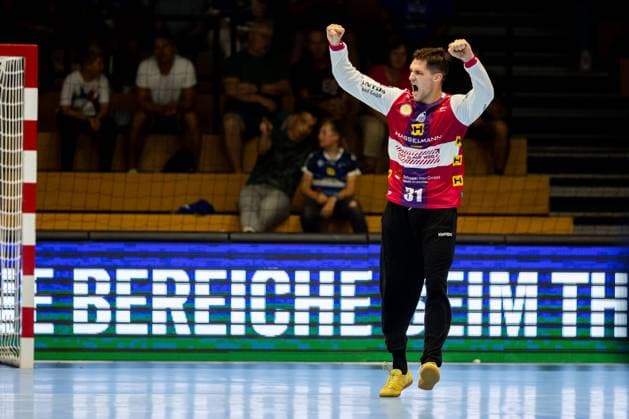 06 08 2023, GER, handball, men, season 2023 2024, 1 Bl, Wartburg Cup, ThSV Eisenach HSG Wetzlar Mateusz Kornecki ThSV Eisenach Werner Assmann Hall Thuringia Germany