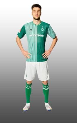 GER, team portrait Werder Bremen 07 08 2023, Wohninvest Weserstadion, Bremen, GER, team portrait Werder Bremen in picture picture shows Ilia Gruev Werder Bremen 28 CARSTENxHEIDMANNxFOTOGRAFIE;xWerderxviaxnordphotoxGmbH; nph00001
