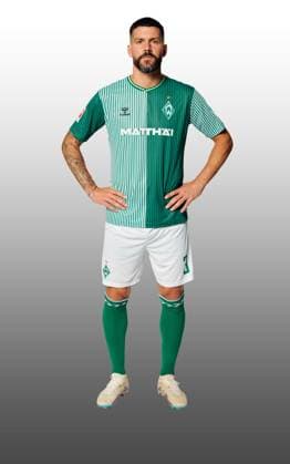 GER, team portrait Werder Bremen 07 08 2023, Wohninvest Weserstadion, Bremen, GER, team portrait Werder Bremen in picture shows Anthony Jung Werder Bremen 03 CARSTENxHEIDMANNxFOTOGRAFIE;xWerderxviaxnordphotoxGmbH; nph00001