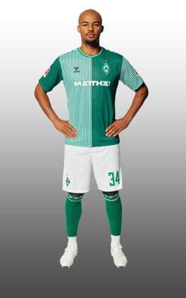 GER, team portrait Werder Bremen 07 08 2023, Wohninvest Weserstadion, Bremen, GER, team portrait Werder Bremen in picture picture shows Jean Manuel Mbom Werder Bremen 34 CARSTENxHEIDMANNxFOTOGRAFIE;xWerderxviaxnordphotoxGmbH; nph00001
