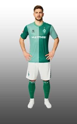 GER, team portrait Werder Bremen 07 08 2023, Wohninvest Weserstadion, Bremen, GER, team portrait Werder Bremen in picture picture shows Romano Schmid Werder Bremen 20 CARSTENxHEIDMANNxFOTOGRAFIE;xWerderxviaxnordphotoxGmbH; nph00001