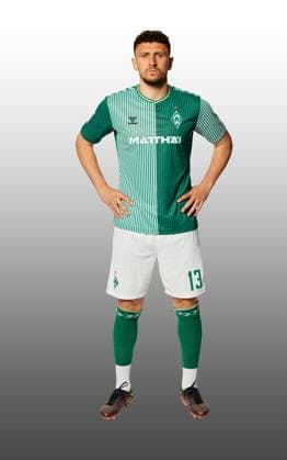GER, team portrait Werder Bremen 07 08 2023, Wohninvest Weserstadion, Bremen, GER, team portrait Werder Bremen in picture picture shows Milos Veljkovic Werder Bremen 13 CARSTENxHEIDMANNxFOTOGRAFIE;xWerderxviaxnordphotoxGmbH; nph00001