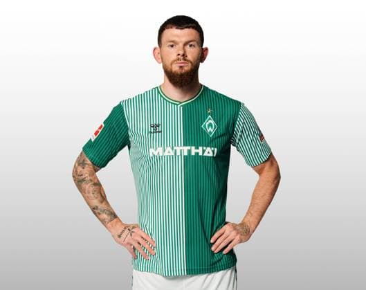 GER, team portrait Werder Bremen 07 08 2023, Wohninvest Weserstadion, Bremen, GER, team portrait Werder Bremen in picture shows Oliver Burke Werder Bremen 24 CARSTENxHEIDMANNxFOTOGRAFIE;xWerderxviaxnordphotoxGmbH; nph00001