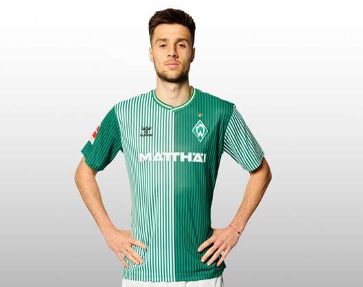 GER, team portrait Werder Bremen 07 08 2023, Wohninvest Weserstadion, Bremen, GER, team portrait Werder Bremen in picture picture shows Ilia Gruev Werder Bremen 28 CARSTENxHEIDMANNxFOTOGRAFIE;xWerderxviaxnordphotoxGmbH; nph00001