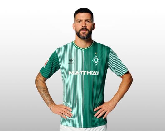 GER, team portrait Werder Bremen 07 08 2023, Wohninvest Weserstadion, Bremen, GER, team portrait Werder Bremen in picture shows Anthony Jung Werder Bremen 03 CARSTENxHEIDMANNxFOTOGRAFIE;xWerderxviaxnordphotoxGmbH; nph00001