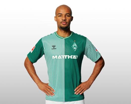 GER, team portrait Werder Bremen 07 08 2023, Wohninvest Weserstadion, Bremen, GER, team portrait Werder Bremen in picture picture shows Jean Manuel Mbom Werder Bremen 34 CARSTENxHEIDMANNxFOTOGRAFIE;xWerderxviaxnordphotoxGmbH; nph00001