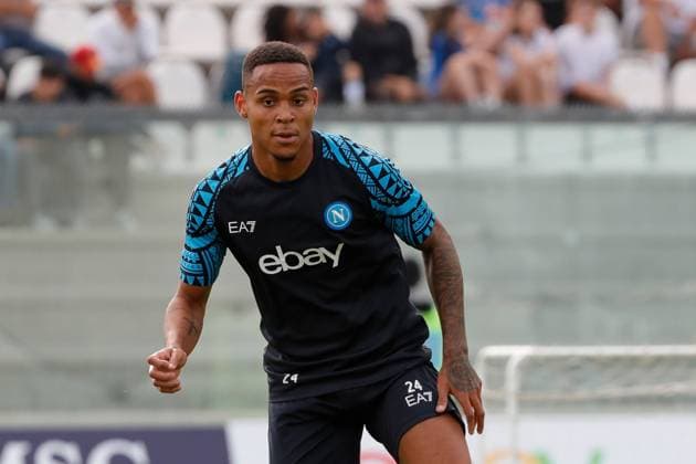 August 7, 2023, Castel di Sangro, Naples, Italy: Natan of Napoli during a pre-season training , Stadio Patini Castel di Sangro Italy Castel di Sangro Italy - ZUMAl131 20230807_zsp_l131_020 Copyright: xCiroxDexLucax