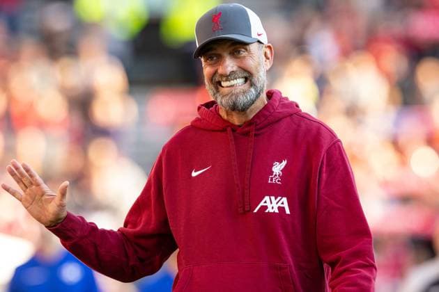Sport Bilder des Tages Football - Pre-Season Friendly - Liverpool FC v SV Darmstadt 98 PRESTON, ENGLAND - Monday, August 7, 2023: Liverpool s manager Jürgen Klopp before a pre-season friendly match between Liverpool FC and SV Darmstadt 98 at Deepdale. PRESTON Deepdale LANCASHIRE ENGLAND  Copyright: xPropagandaxPhotoxAgencyx P2023-08-07-Liverpool_Darmstadt-32