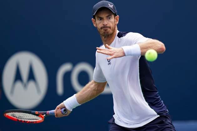 August 8, 2023, Toronto, Ontario, Canada: ANDY MURRAY returns the ball to Lorenzo Sonego at The National Bank Open ATP, Tennis Herren tournament in Toronto Toronto Canada - ZUMAm215 20230808_zip_m215_004 Copyright: xArlynxMcAdoreyx