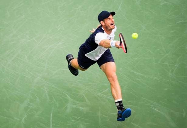 August 8, 2023, TORONTO, ON, Canada: Great Britain s Andy Murray returns a shot to Italy s Lorenzo Sonego during tennis action at the National Bank Open in Toronto, Tuesday, Aug. 8, 2023. Canada News - August 8, 2023  - ZUMAc35_ 20230808_zaf_c35_032 Copyright: xMarkxBlinchx