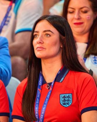 Harry Maguire s wife Fern Hawkins in the group B match ENGLAND - USA 0-0 FIFA World Cup, WM, Weltmeisterschaft, Fussball 2022 QATAR Season 2022 2023, Nov 25, 2022 in Al Bayt Stadium in Doha, Qatar.