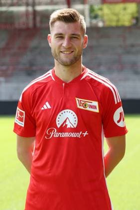 Robin Knoche 1 FC Union Berlin FCU 1 BL Bundesliga Porträttermin season 2023 2024 squad, portrait, presentation, presentation, press appointment, GER 09 08 23