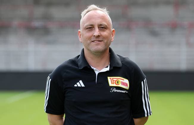 Thomas Riedel masseur 1 FC Union Berlin FCU 1 BL Bundesliga portrait appointment season 2023 2024 squad, portrait, presentation, presentation, press appointment, GER 09 08 23