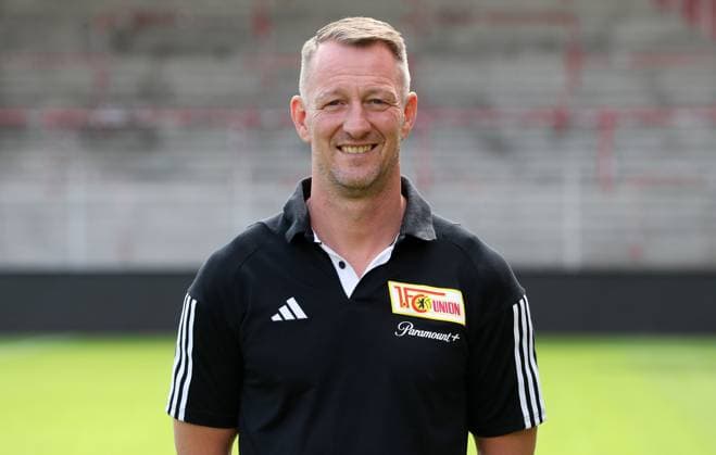 Silvio Thieme physiotherapist 1 FC Union Berlin FCU 1 BL Bundesliga portrait appointment season 2023 2024 squad, portrait, introduction, presentation, press appointment, GER 09 08 23