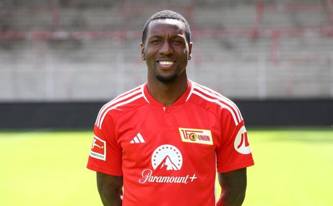 Sheraldo Becker 1 FC Union Berlin FCU 1 BL Bundesliga portrait appointment season 2023 2024 squad, portrait, introduction, presentation, press appointment, GER 09 08 23