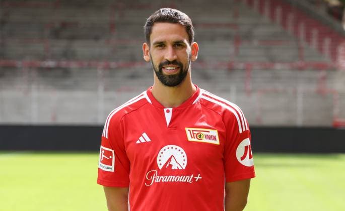 Rani Khedira 1 FC Union Berlin FCU 1 BL Bundesliga portrait appointment season 2023 2024 squad, portrait, presentation, presentation, press appointment, GER 09 08 23