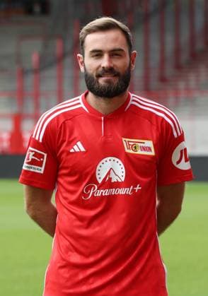 Lucas Tousart 1 FC Union Berlin FCU 1 BL Bundesliga Porträttermin season 2023 2024 squad, portrait, introduction, presentation, press appointment, GER 09 08 23