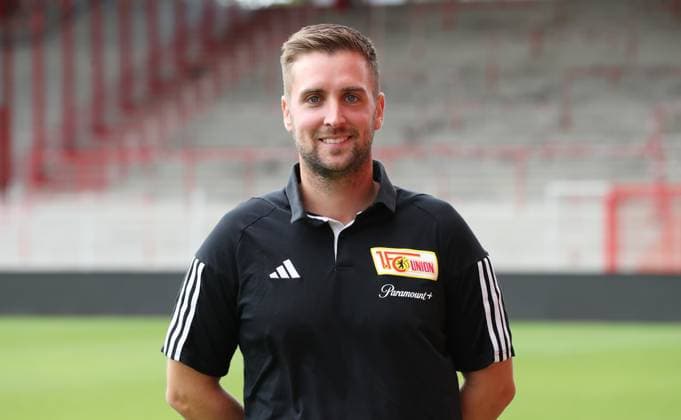 Dr Marvin Minkus team doctor 1 FC Union Berlin FCU 1 BL Bundesliga portrait appointment season 2023 2024 squad, portrait, introduction, presentation, press appointment, GER 09 08 23