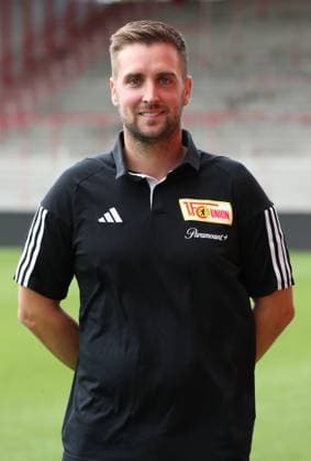 Dr Marvin Minkus team doctor 1 FC Union Berlin FCU 1 BL Bundesliga portrait appointment season 2023 2024 squad, portrait, introduction, presentation, press appointment, GER 09 08 23
