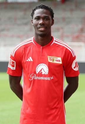 David Datro Fofana 1 FC Union Berlin FCU 1 BL Bundesliga Porträttermin season 2023 2024 squad, portrait, presentation, presentation, press appointment, GER 09 08 23