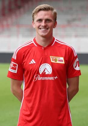 Mikkel Kaufmann 1 FC Union Berlin FCU 1 BL Bundesliga portrait appointment season 2023 2024 squad, portrait, presentation, presentation, press appointment, GER 09 08 23